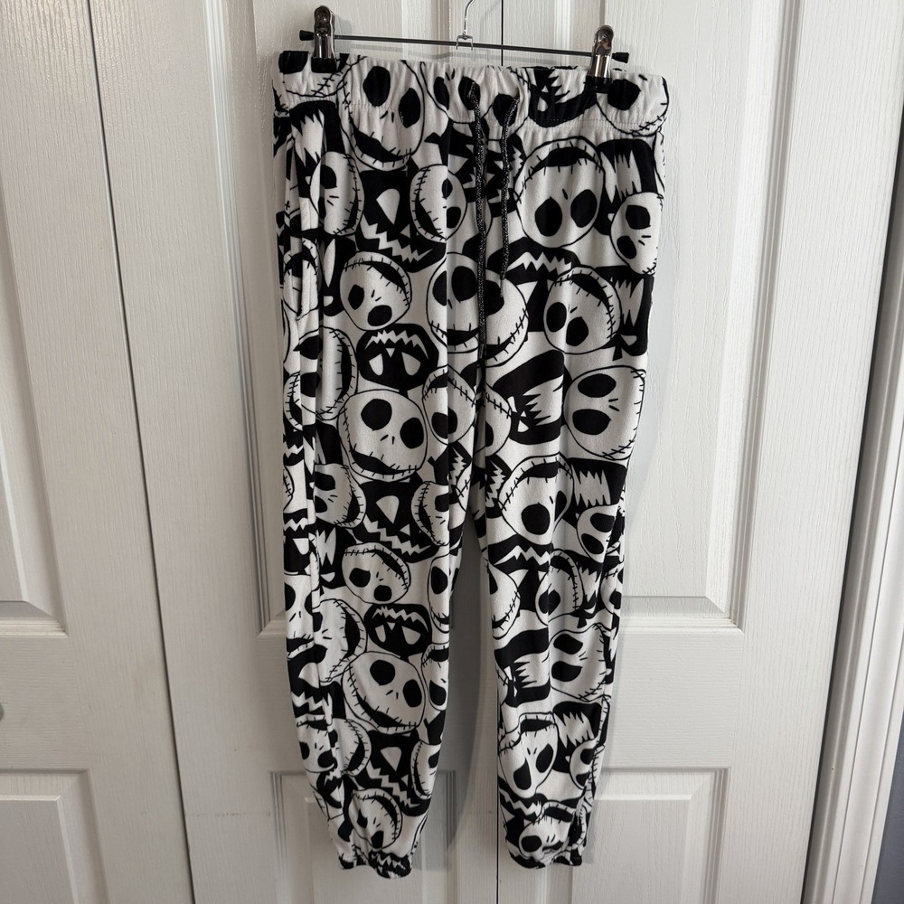 Nightmare Before Christmas Jack Skellington Jogger Pajama‎ Pants Size Small